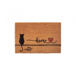 Felpudo coco natural brick cat 40x60